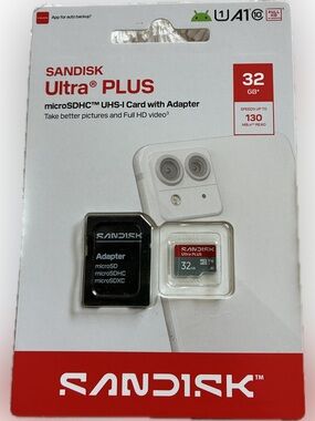 SanDisk Ultra PLUS 32GB MicroSD memory card